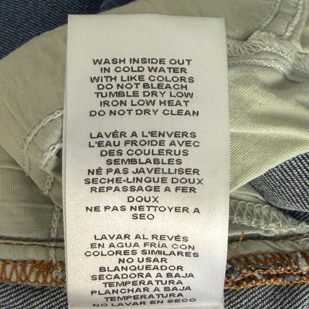 Good American Palazzo WIDE LEG Boot Blue Jeans Womens 10/30 FLARE High Rise - Picture 12 of 13